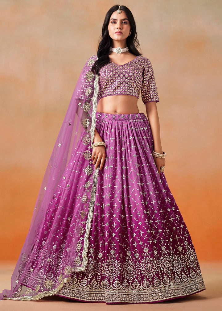 Rani Pink Georgette Lehenga Choli