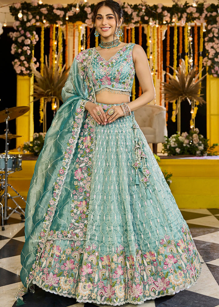 Rama Satin Silk Lehenga Choli
