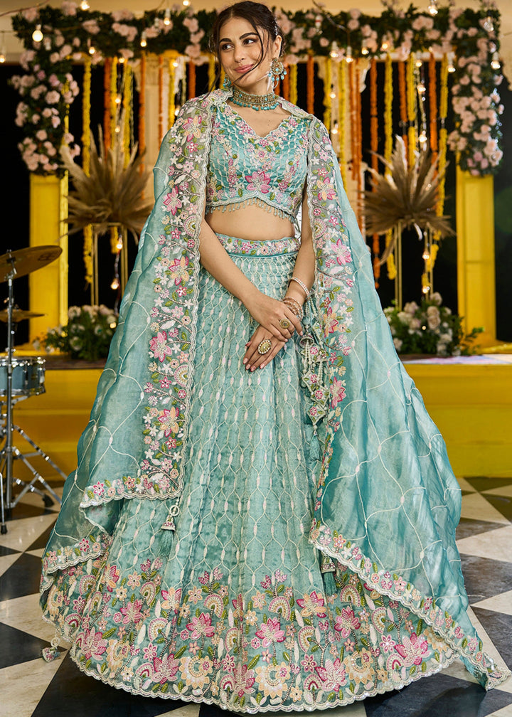 Rama Satin Silk Lehenga Choli