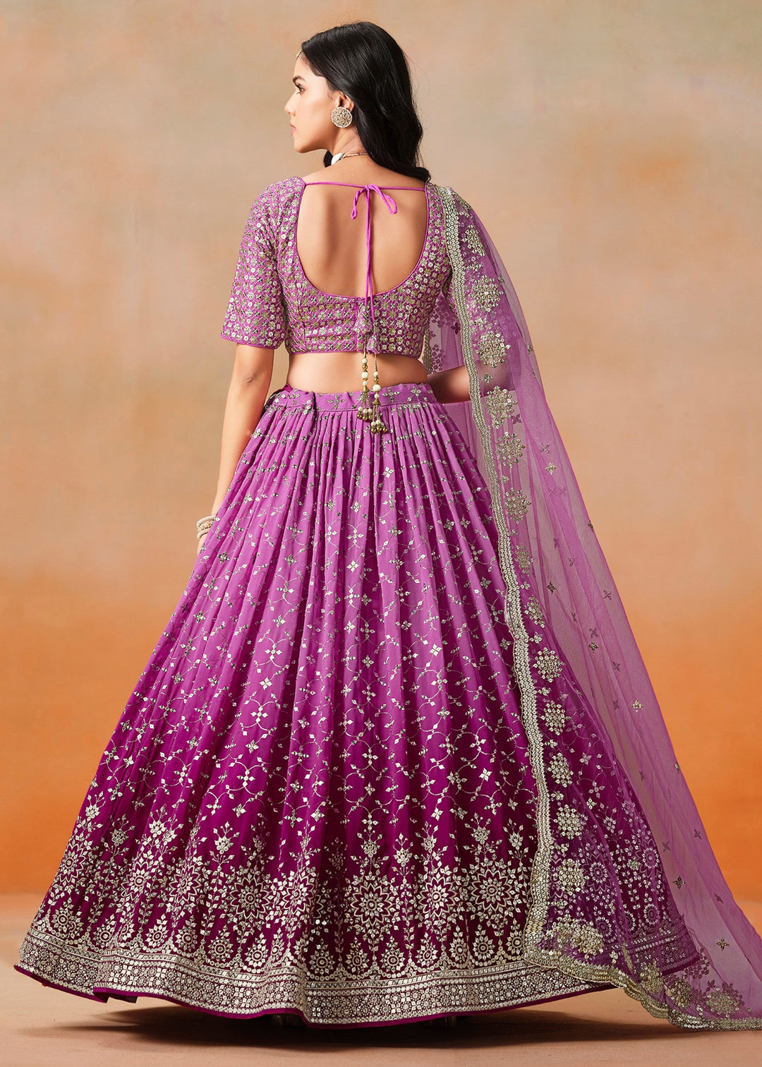 Rani Pink Georgette Lehenga Choli