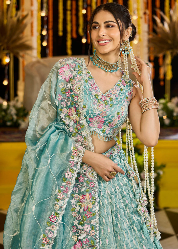 Rama Satin Silk Lehenga Choli