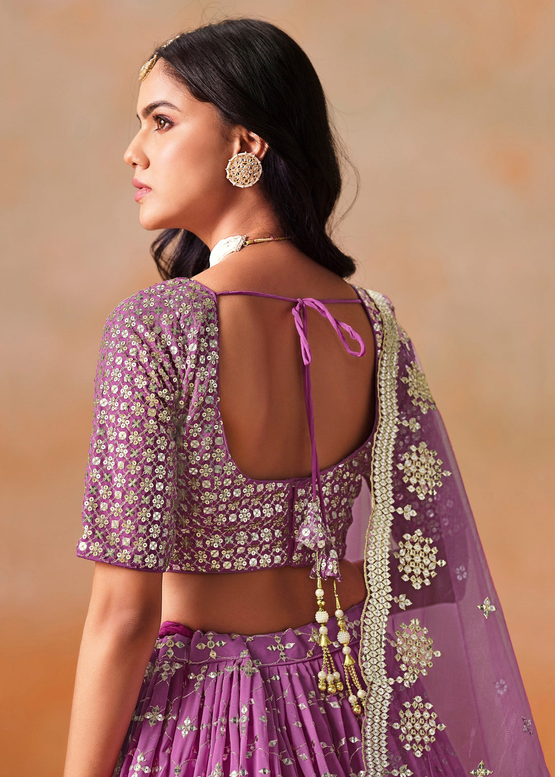 Rani Pink Georgette Lehenga Choli