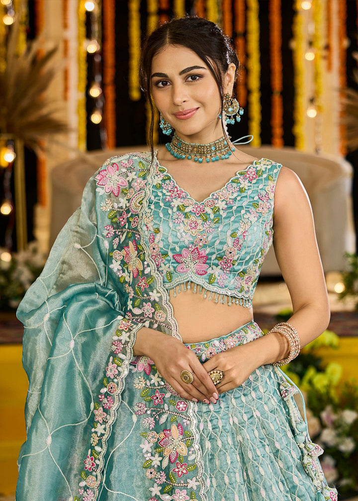 Rama Satin Silk Lehenga Choli