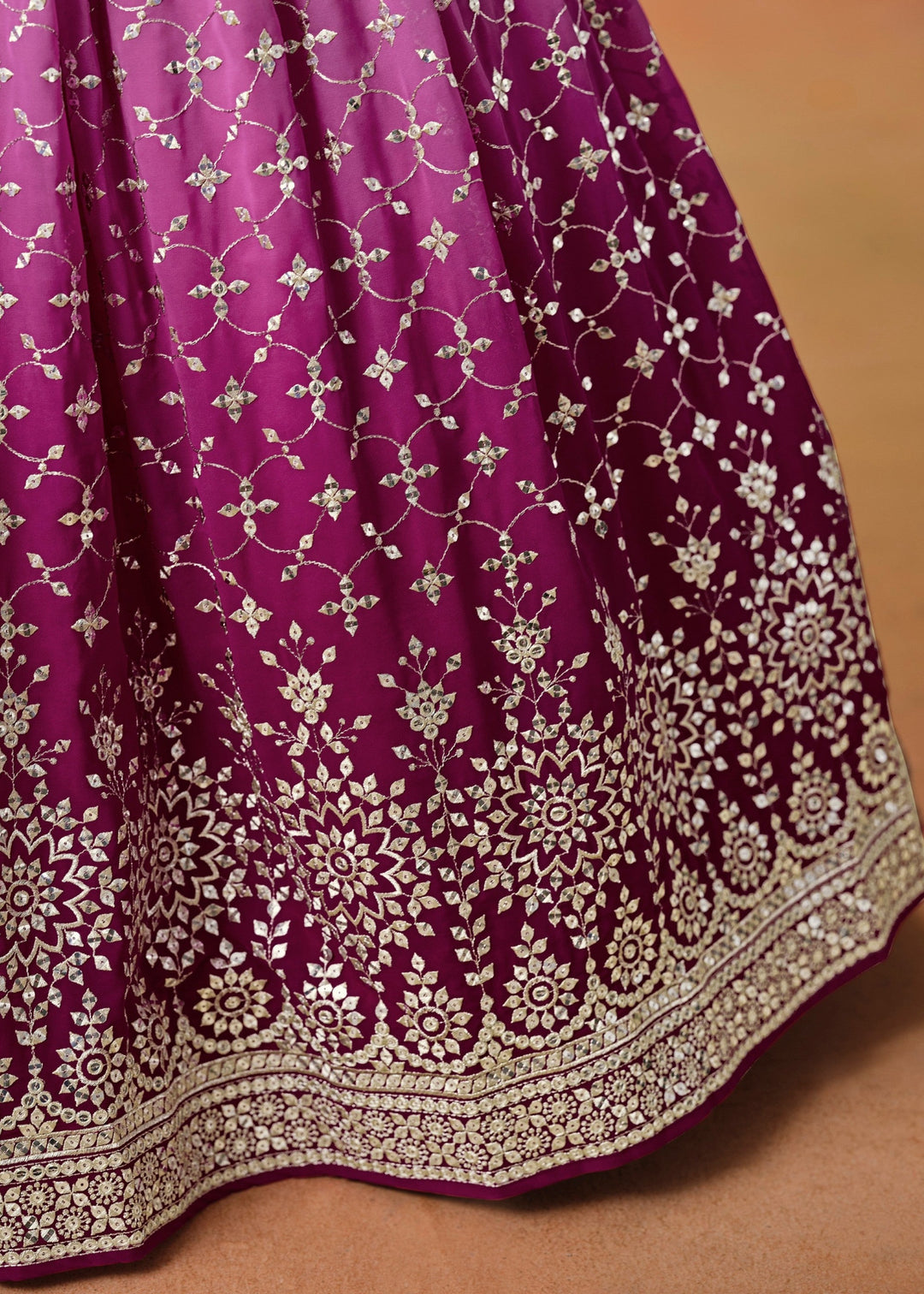Rani Pink Georgette Lehenga Choli