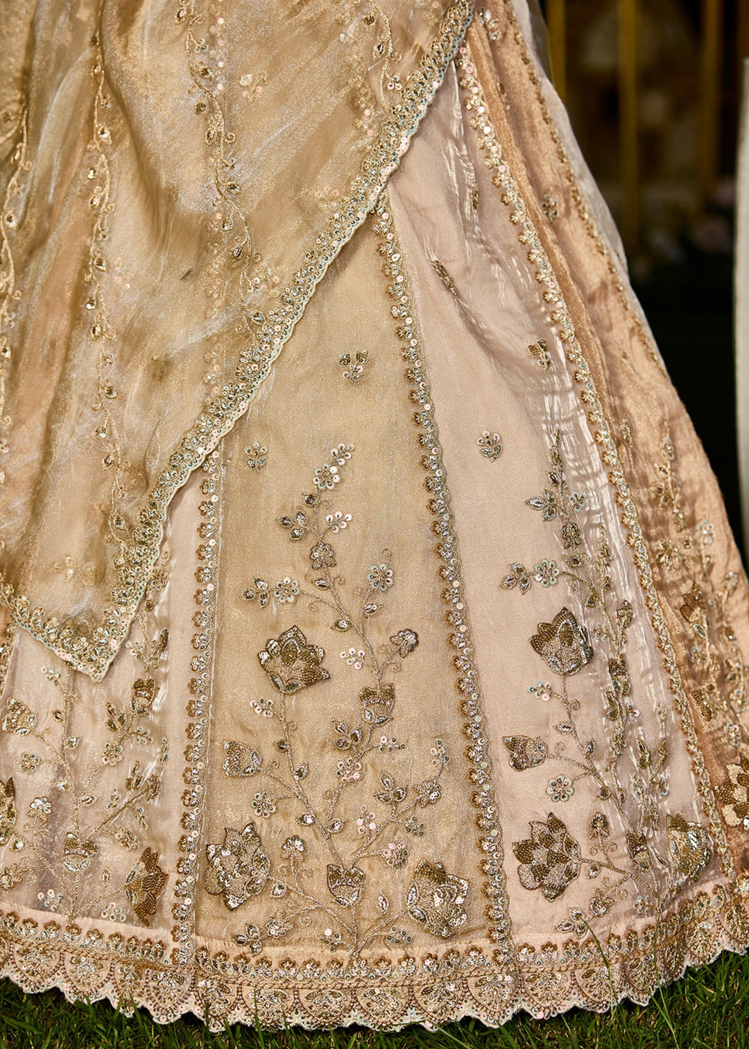 Multi Satin Silk Lehenga Choli