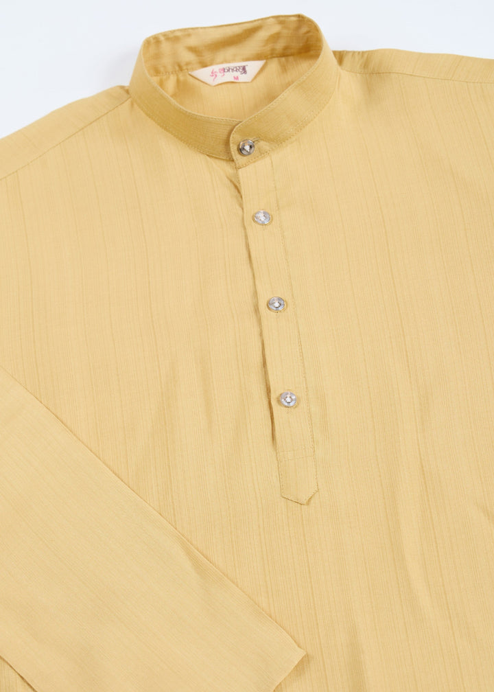 Yellow Mens Wear Koti Style with Kurta and Pajama